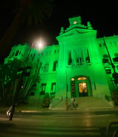 Iluminación del Ayuntamiento de Málaga