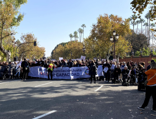 ASPAYM participa en la manifestación por una financiación justa para el sector de la discapacidad