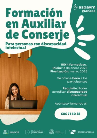 Curso Auxiliar de Conserje ASPAYM Granada 